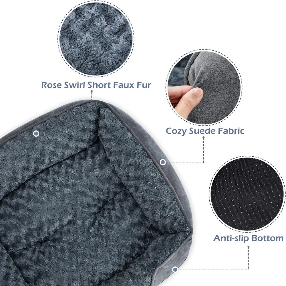 Invenho Orthopedic Cuddler Dog Bed