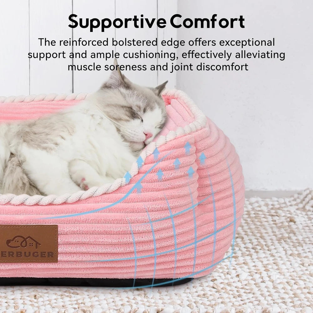 Fluffy Rectangular Pet Bed