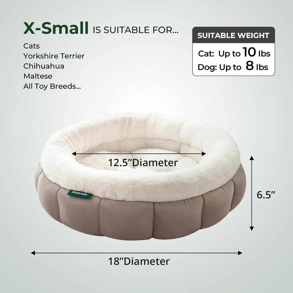 BALANCE Round Donut Cat Bed