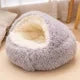 Soft Plush Pet Cave Bed