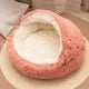 Soft Plush Pet Cave Bed