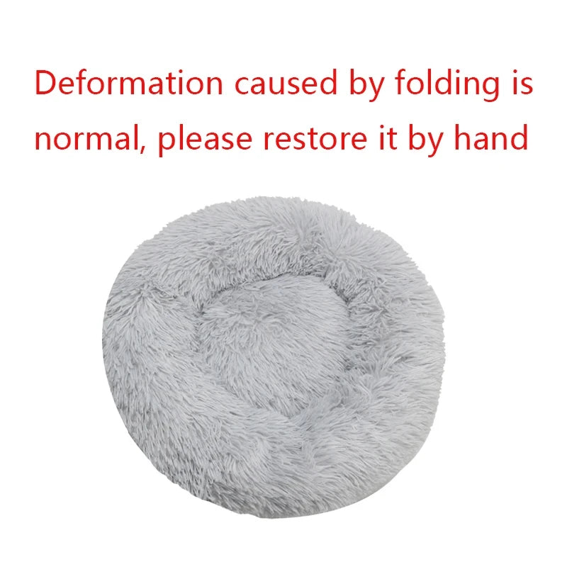 Round Plush Pet Bed