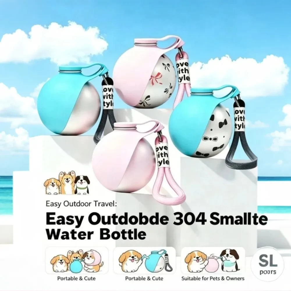 Portable Stainless Steel Pet Water Bottle