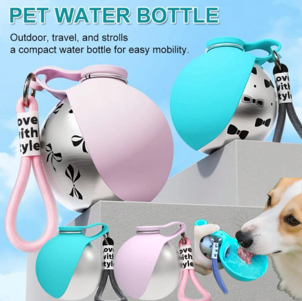Portable Stainless Steel Pet Water Bottle