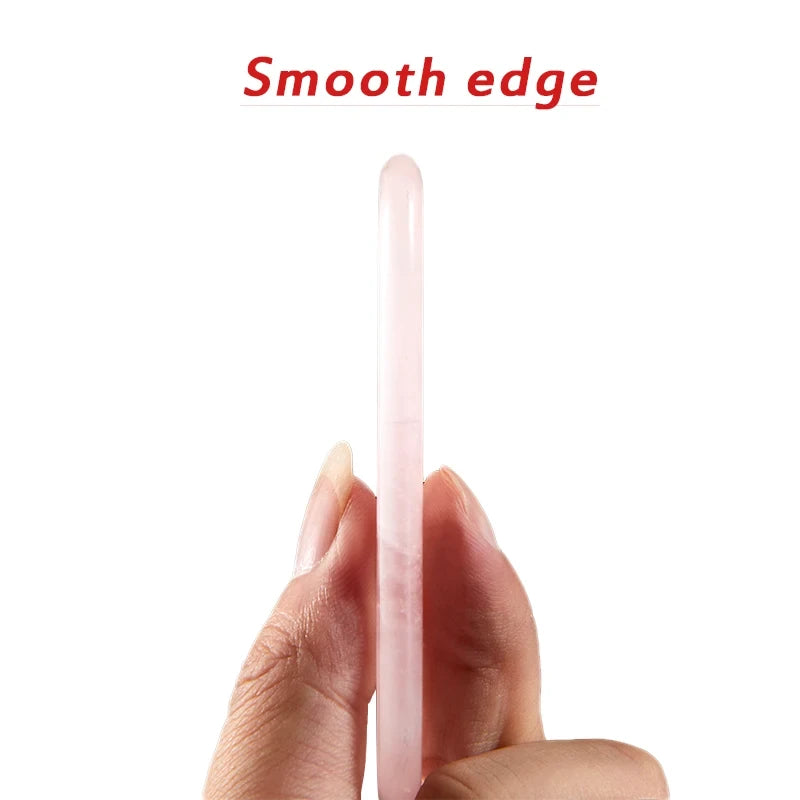 Natural Rose Quartz Facial Gua Sha