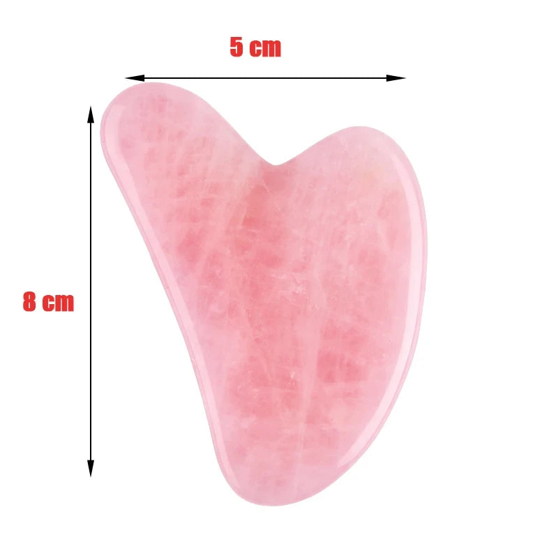 Natural Rose Quartz Facial Gua Sha